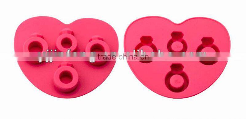 Ice cube Silicone Ice tray with heart shape