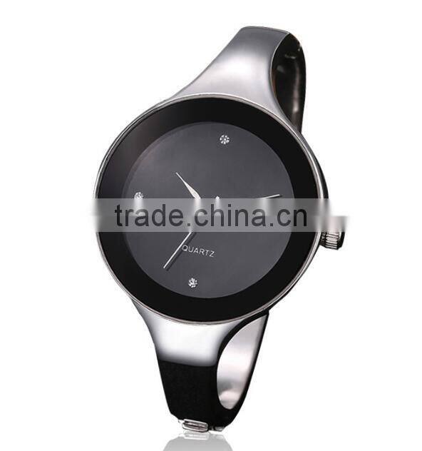 high quality free sample narrow strap fashion unisex wristwatch display watch