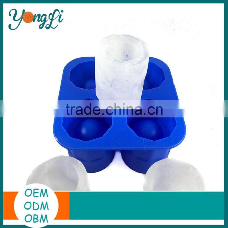 Various Style Silicone Glass Cups Ice Cube Mold for Cola