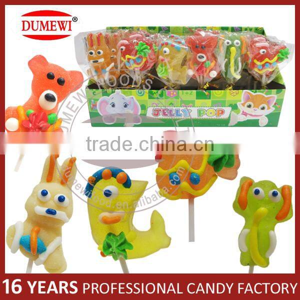 Halloween Rabbit Shape Fruit Flavored Jelly Lollipop