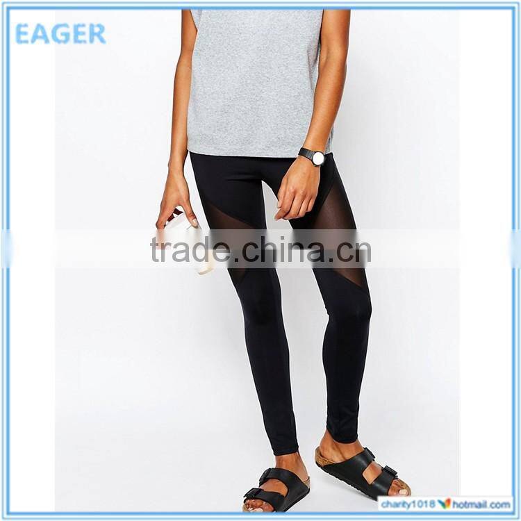 Custom fashion comfortable brown cotton new casual wide leg trousers / pants women 2016