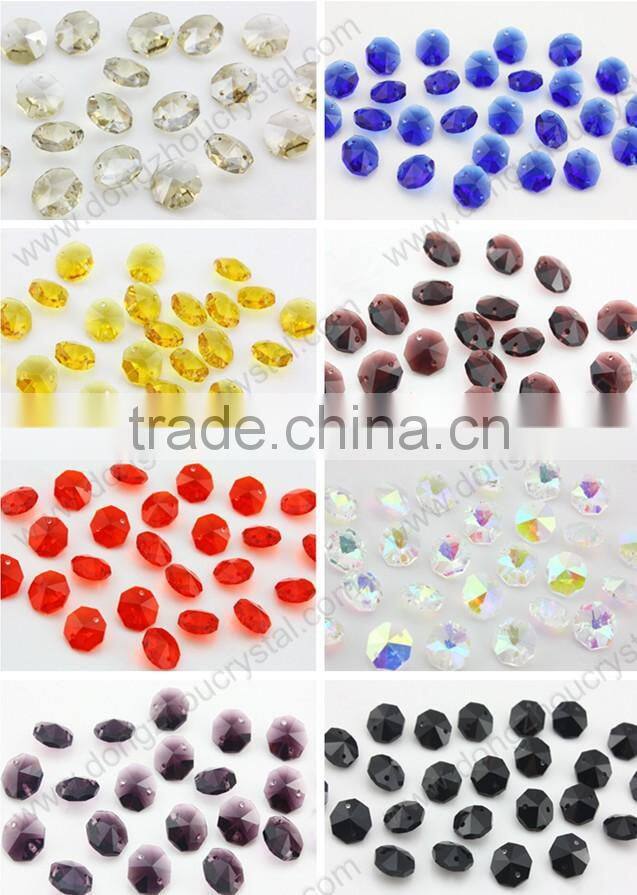 Hot sale octagonal glass crystal chandelier trimming decor