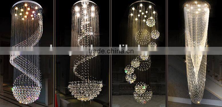 Hot sale octagonal glass crystal chandelier trimming decor