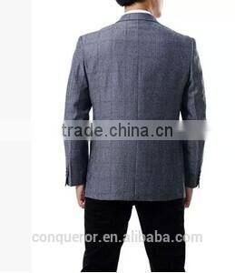 micro-check wool 'M Line' 3-Button Suit With Flat Front Pants (SHT1060)