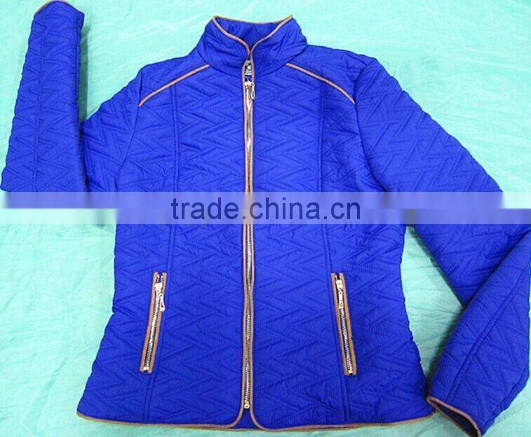 Ready made available polyester women padding winter outdoor jacket