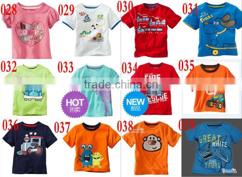boys short sleeve cotton t-shirts kids summer tops