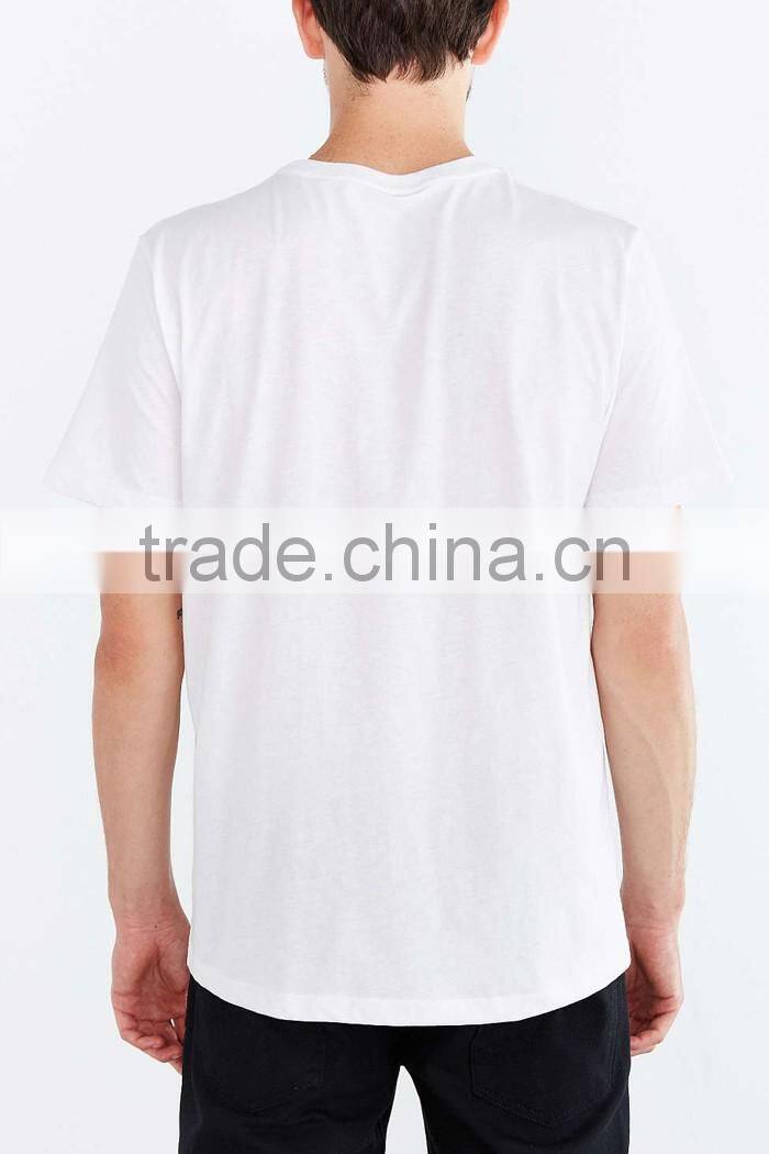 White cotton t-shirt with printed pop art graphic of Andy Warhol