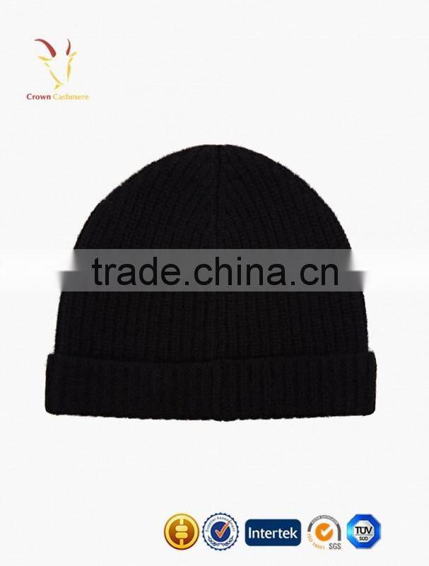 Black Color New ArrivaL Cashmere Knitted Winter Hats