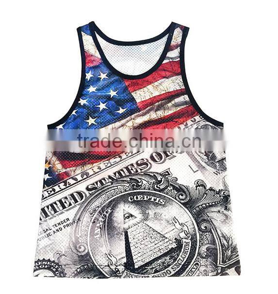 Custom Cotton Sport GYM Stringer Men's Tank Top Sexy Sleeveless Top