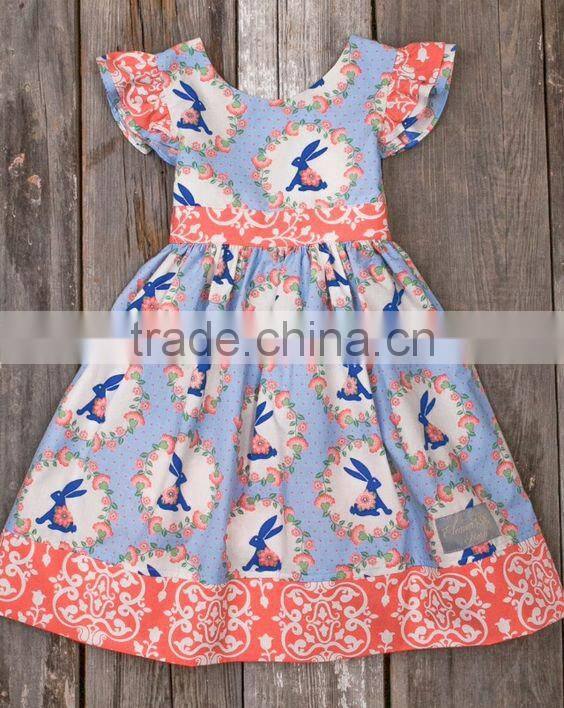 Littler Girls Easter Holiday Bunny Dress Little Rabbit Cute Dress For Kids