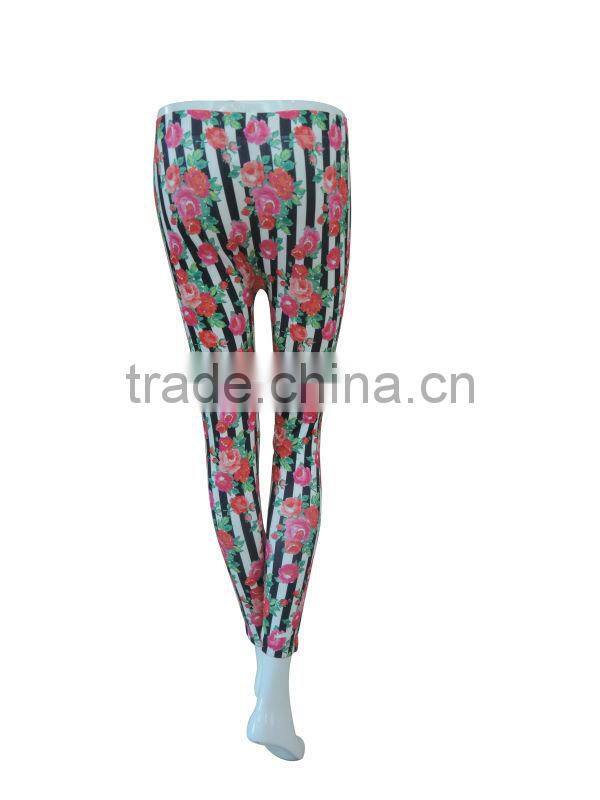 Flower printing leggings seamless women underwear ladies seamless legging