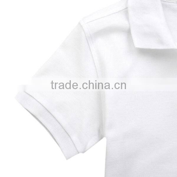 breathable and comfortable short sleeve Lady golf polo shirts made of 100% cotton