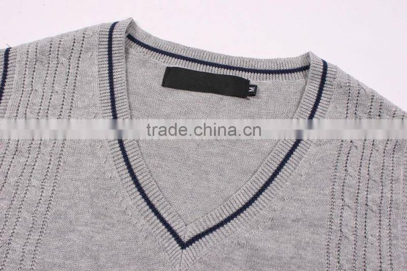 Mens V-neck Latest Design Sweater Wholesale