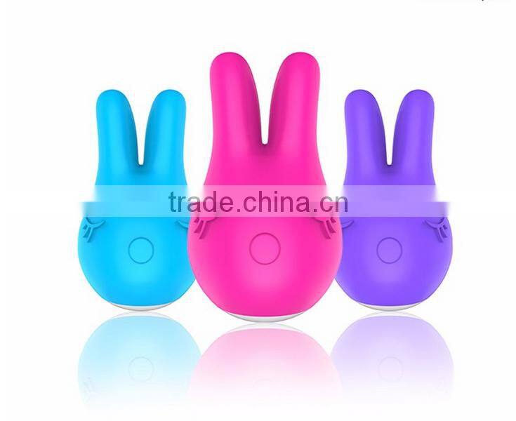 Soft Silicone Female Sex Toys Rabbit Shape Vibrating Massager