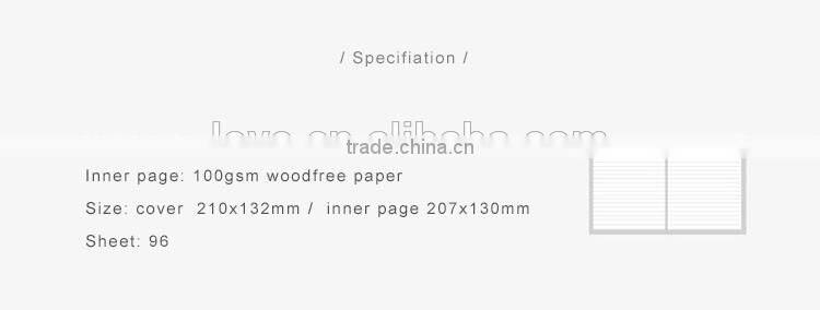 A5 PU cover planner customizable logo personal diary organizer with elastic