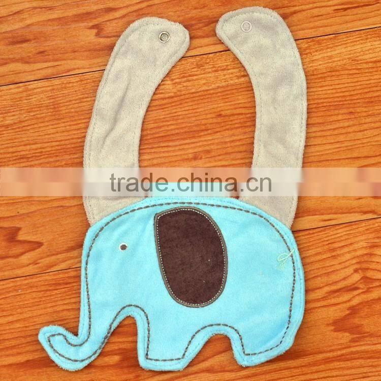 Terry animal design baby drool cloths