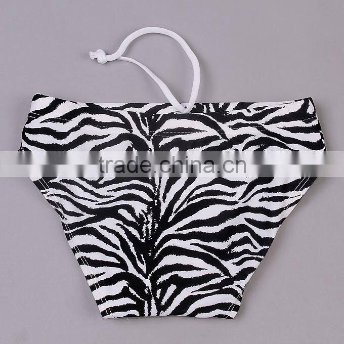 Kids New Summer Swimwear For Boys Zebra Polyester And Lycra Printed Swim Shorts 2016 Boys Fashion Trunks Hot Selling SR40417-7
