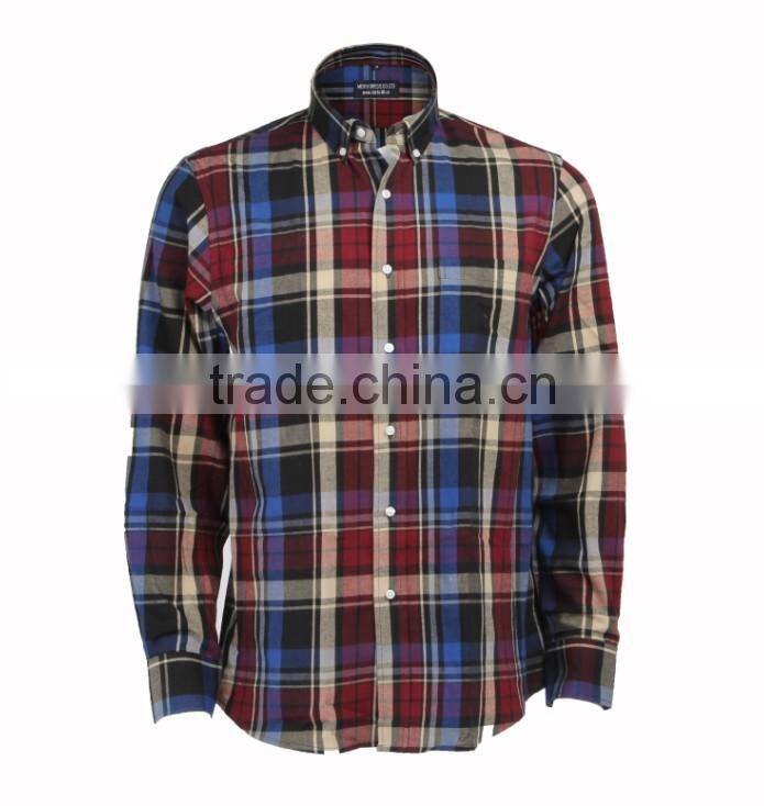 new design flannel casual shirt for men in yiwu
