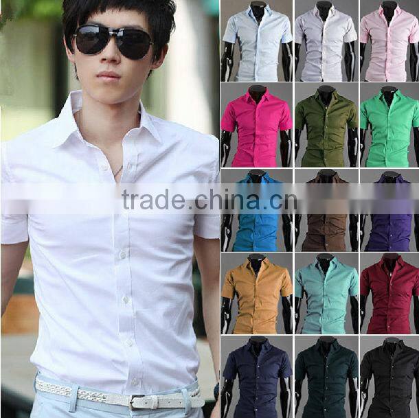 China shirt manufacturer good price supply white color dress men shirts