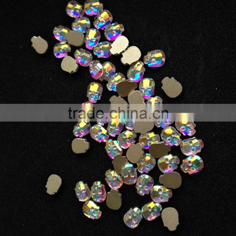 crystal AB color non hot fix flat back various shapes rhinestones