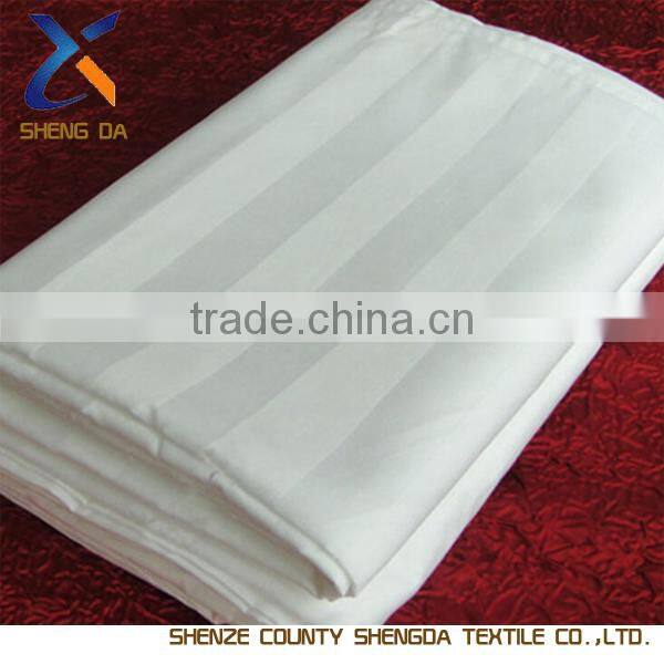 100% Cotton Satin Stripe Fabric for Home Textile and Hotel Beddings