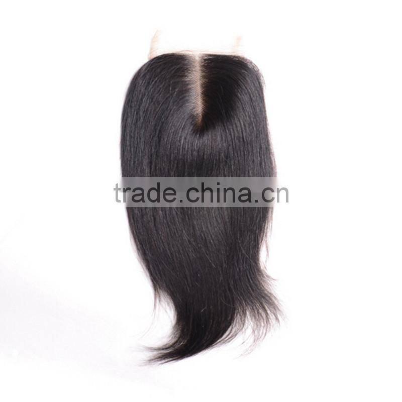 7A Closure Brazilian Body Wave Lace Closure Bleached Knots,4X4 Closure with Baby Hair Free Part Middle Part 3 Way