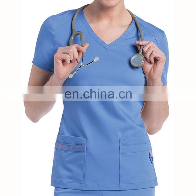 Made in China 100%Cotton Nurse Scrub Uniform Material