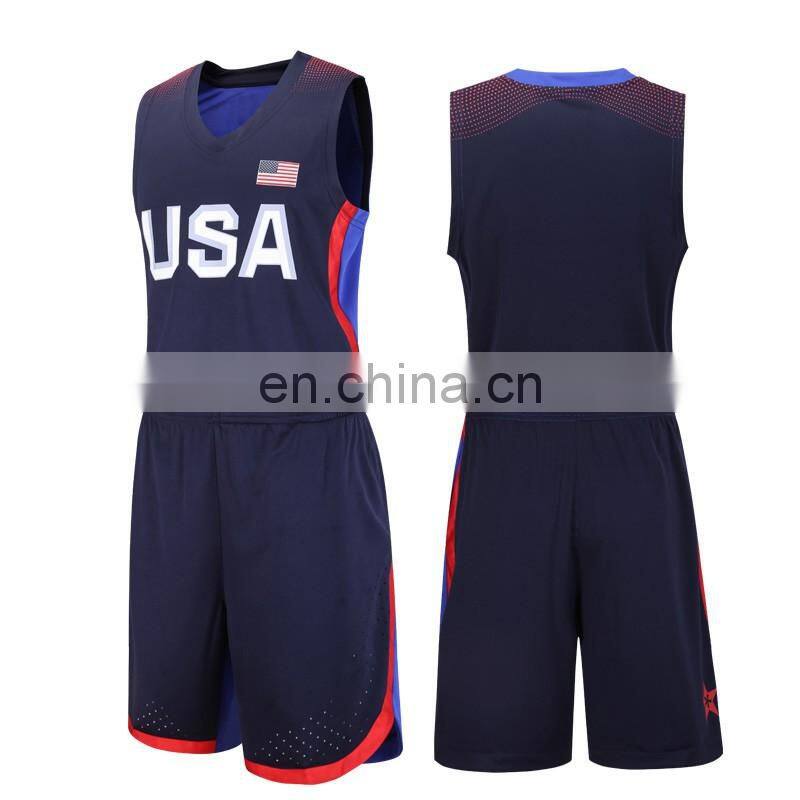 Red color best cheap wholesale printing basketball jersey design 2016