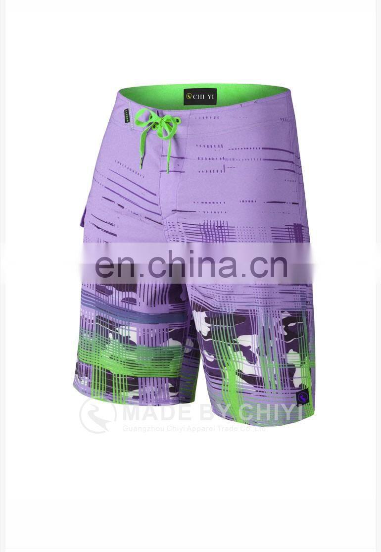 Custom brand 4-way stretch board shorts private label boardshorts 2017
