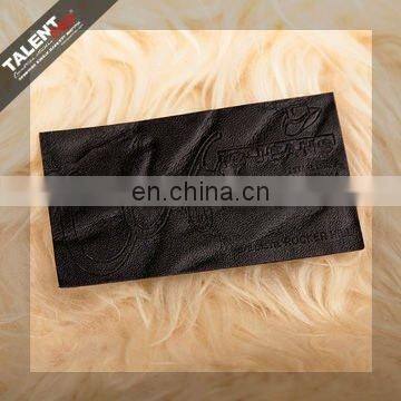 custom PU back patches denim leather label for jeans garment