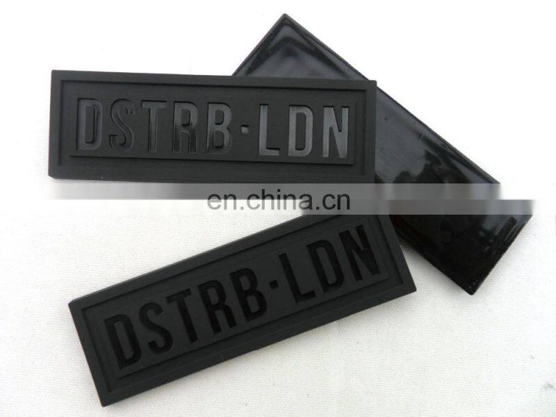 custom soft pvc clothing rubber badge silicone patch