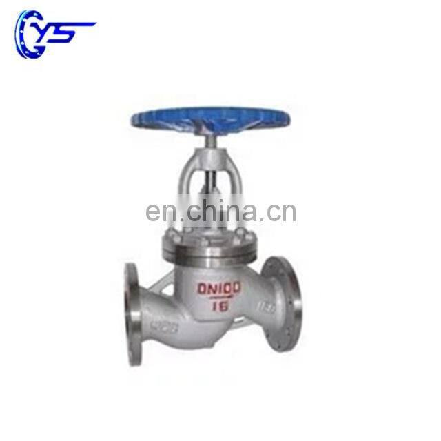High quality WCB SS ANSI cast iron rising stem marine steam globe valve with flange