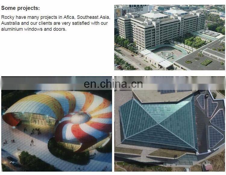 Cheap price aluminum sliding glass window with roller shutter