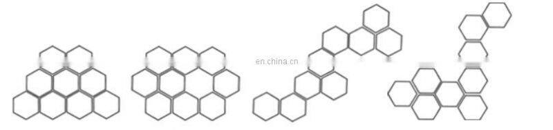 2020 amazon DIY hexagon light electronics touch sensor wall decorative hexagon honeycomb Quantum led modular light