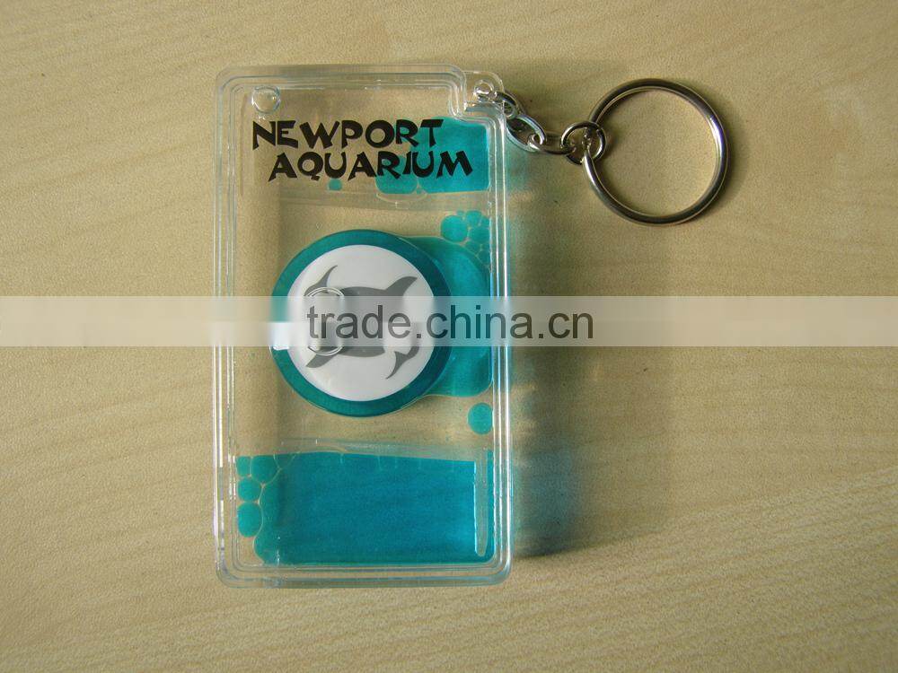 oil and liquid filled liquid timer keychains, mini keyring