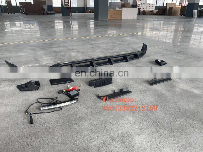2019 year G CLASS W464 G63 topc style pp material front lip with led lights fit for G wagon W463A G63 front bumper