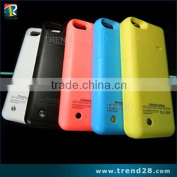 2200mAh external power bank for iPhone 5c