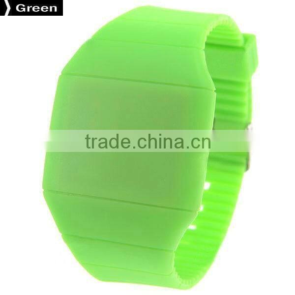 silicone slap watch cool watch fashion touch led watch