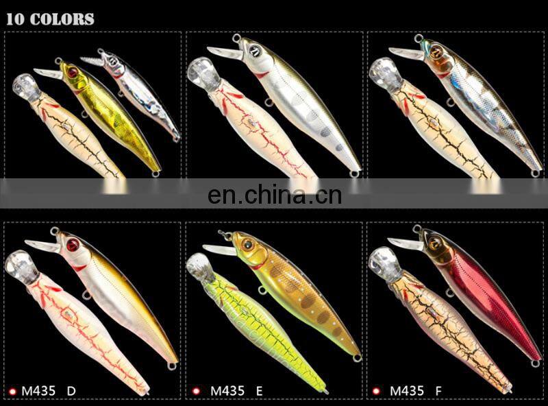 85mm 9g Hot Sale Wholesale Freshwater Fish Biat New Design Colorful Hard Minnow