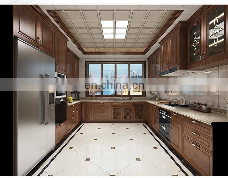 High Quality Antique Solid Wood Kitchen Cabinet Furniture Trends 2020