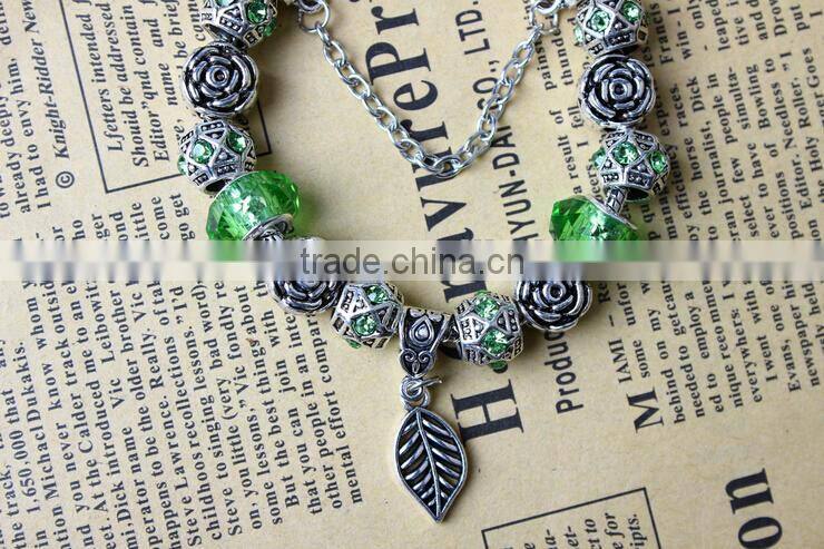 Bead bracelet wholesale bracelet love charm popular glass bead bracelet
