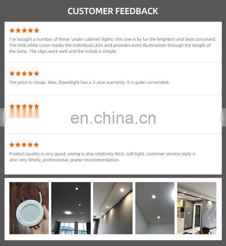 HUAYI New Design Home Checkroom Indoor Decoration Plastic Pure Aluminium Recessed Spot Light