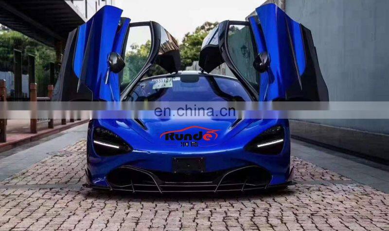Runde TOPCA Style Carbon Fiber And Fiberglass Material Bumper Engine Hood Body Kits For 2017-2019 Mclaren 720s Upgrade