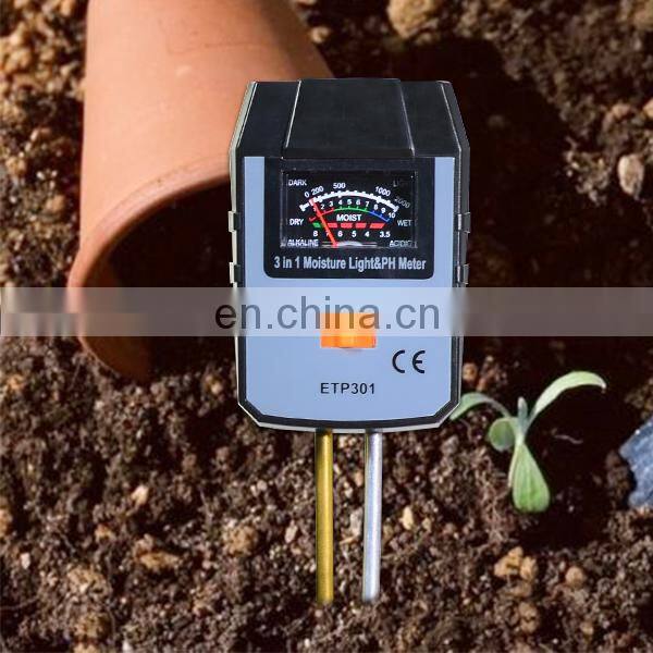 Allosun 3 in 1 Soil Test for PH & Moisture Light Meter Plant Tester Photometer Garden Tools Outdoor Gardening Tools