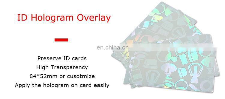Generic Transparent Hologram ID Card Overlay