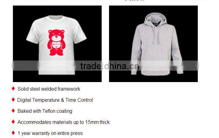 High quality Size of 40cmx60cm flat heat press machine, T shrit printing machine