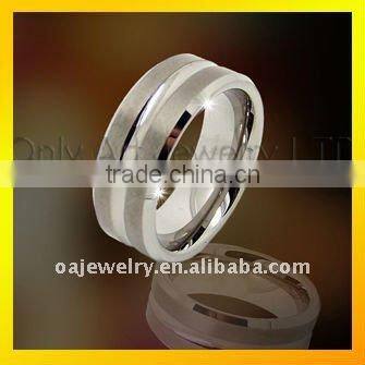 comfort fit shiny polished fashional tungsten rings