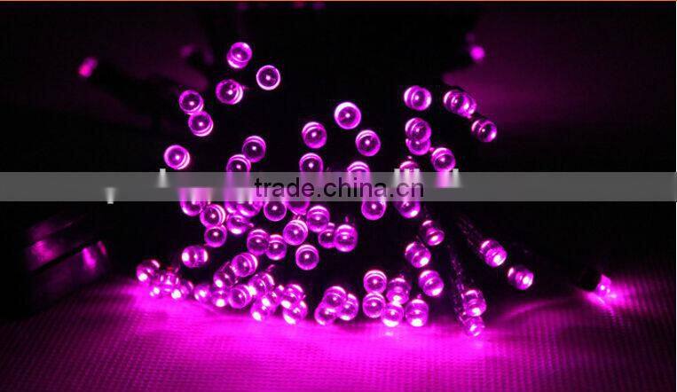 Best Selling 22m 200 LED Solar Christmas String Light for Outdoor, Gardens, Homes, Christmas Party Pink