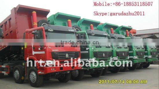 lowest price !!! new condition HOWO dump truck 8*4