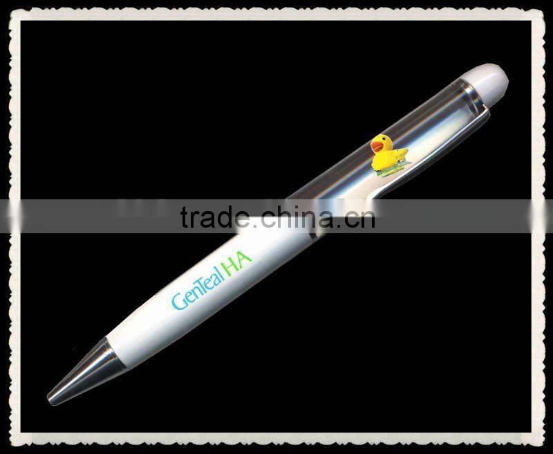 liquid floating pen with 7 color for promotional items,funny highlighter ballpen for promotional gifts
